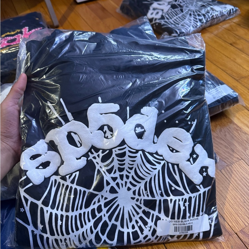 Sp5der hoodies and denim tears hoodies available 
sizes small and medium
